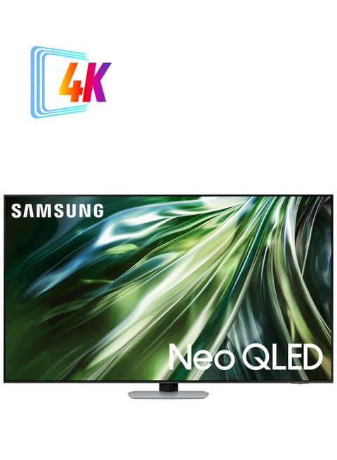 Smart TV, Big TV, Neo QLED 4K, QN90D, 75 Inch, 2024, NQ4 AI Gen2 Processor, Quantum Matrix Technology, 4K AI Upscaling, Tizen OS QA75QN90DAUXZN Carbon Silver