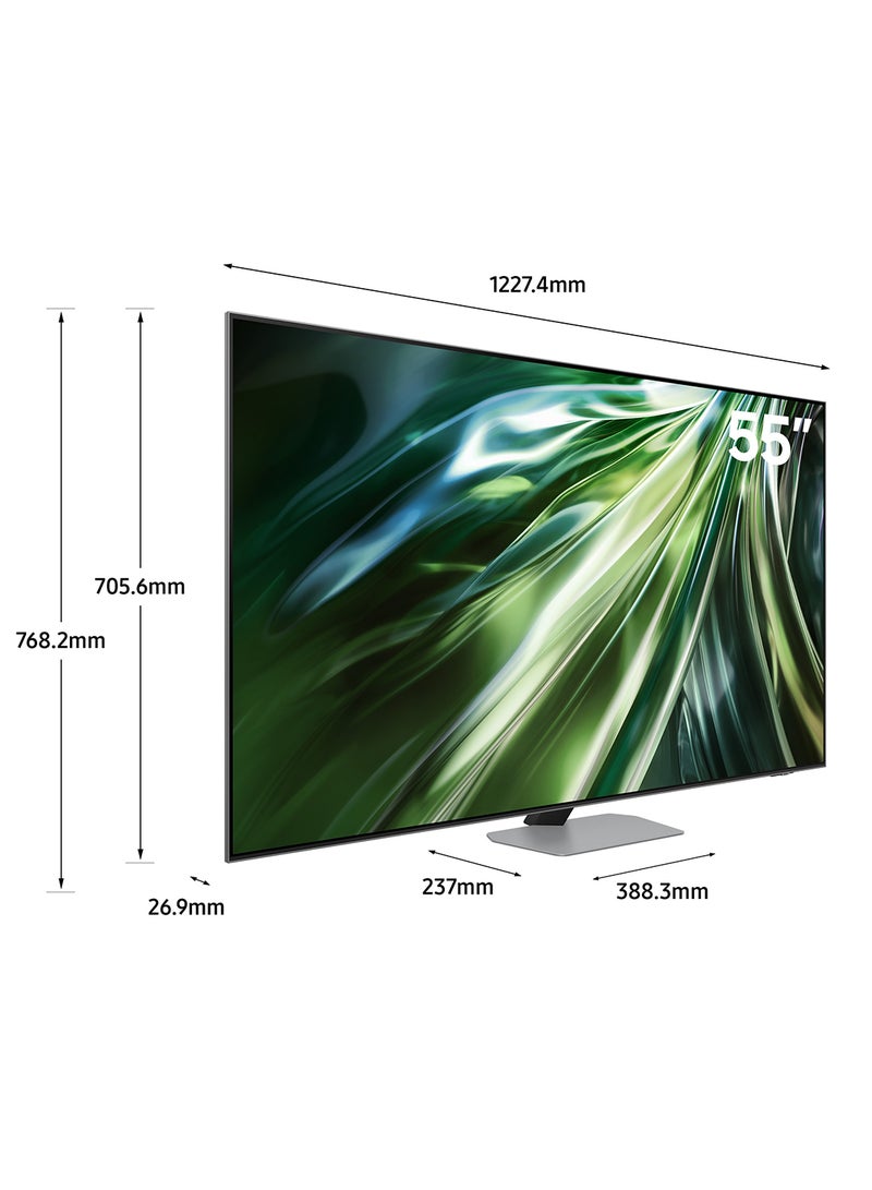 Samsung - Smart TV, Neo QLED 4K, QN90D, 55 Inch, 2024, NQ4 AI Gen2 Processor, Quantum Matrix Technology, 4K AI Upscaling, Tizen OS QA55QN90DAUXZN Carbon Silver - Image 1