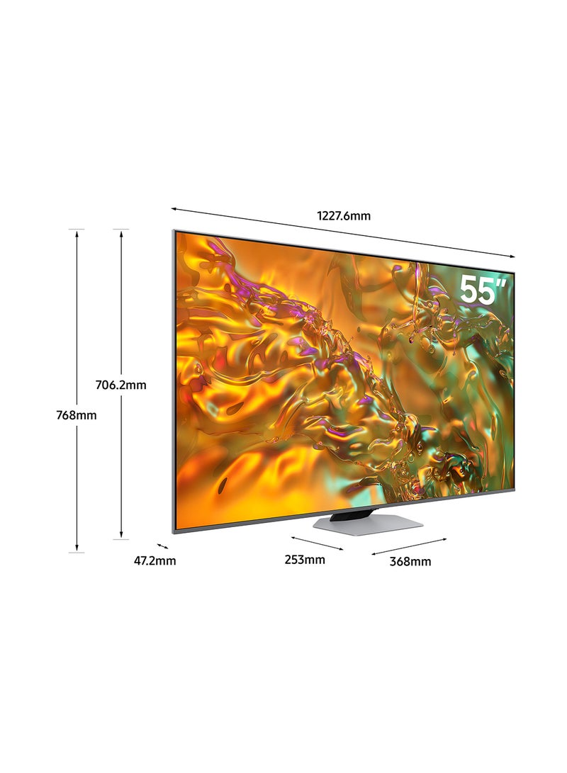 سامسونج تلفزيون ذكي، QLED، Q80D، 55 بوصة، 2024، معالج NQ4 AI Gen2، ترقية 4K AI، مصفوفة كاملة مباشرة، نظام تشغيل Tizen  - Image 3