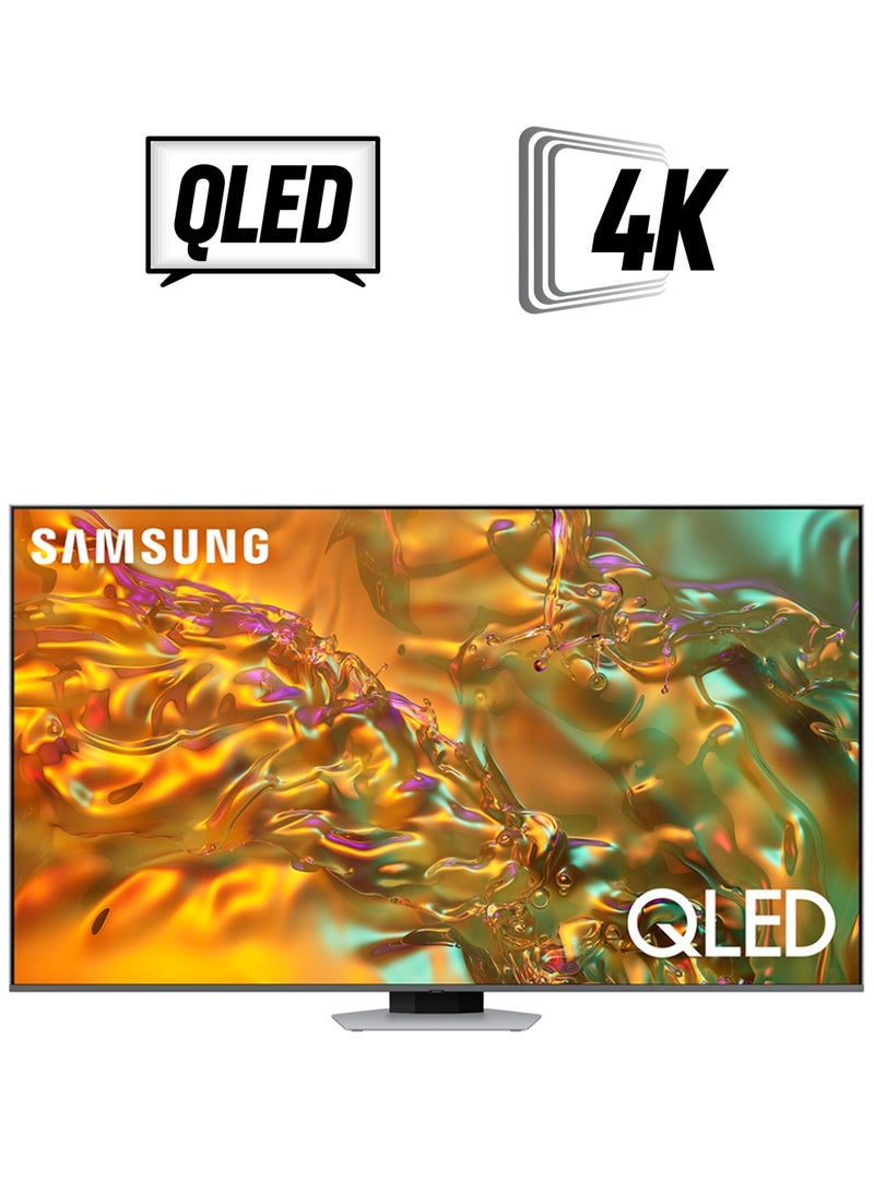 سامسونج تلفزيون ذكي، QLED، Q80D، 55 بوصة، 2024، معالج NQ4 AI Gen2، ترقية 4K AI، مصفوفة كاملة مباشرة، نظام تشغيل Tizen  - Image 1