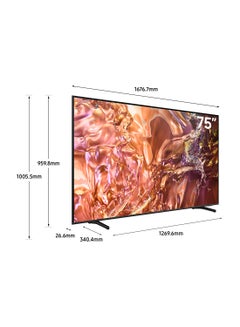 75 Inch QLED 4K Upscaling Smart TV | Big TV | QE1D | 100% Color Volume with Quantum Dot | 50HZ | Tizen OS | Quantum HDR | (2024) - QA75QE1DAUXZN Black QA75QE1DAUXZN Black - pnsku/N70063212V/45/_/1726064213/f7f4ac4d-25da-471e-b690-a676ac393311