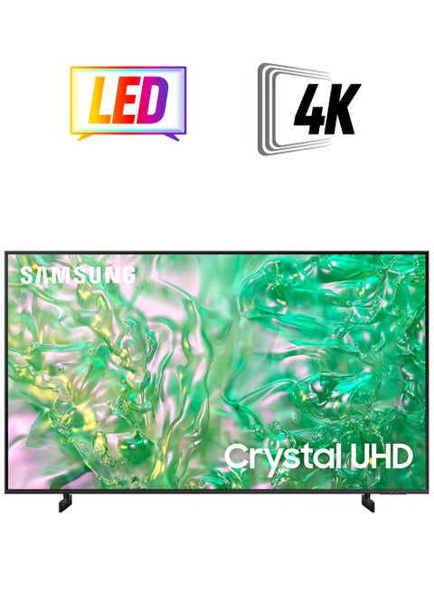 Smart TV, Big TV, Crystal UHD, DU8000, 85 Inch, 2024, Dynamic Crystal Color, 4K Upscaling, Tizen OS, AirSlim Design UA85DU8000UXZN Titan Gray