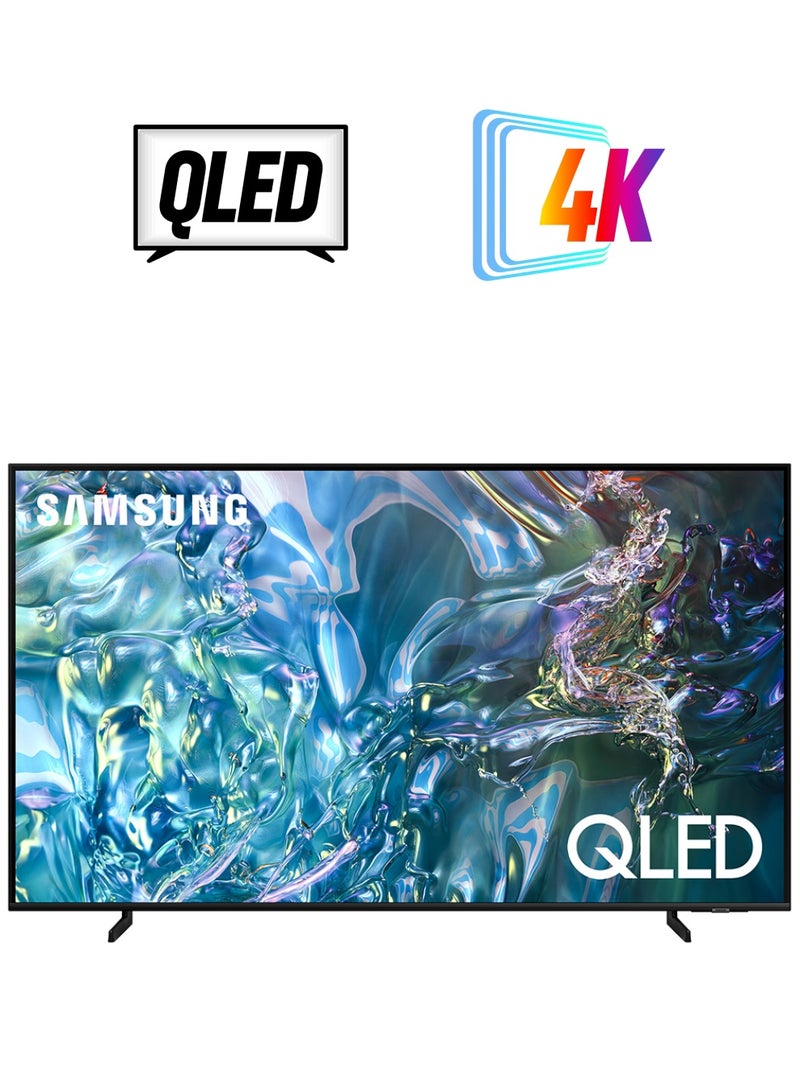 سامسونج تلفزيون ذكي، QLED، Q60D، 65 بوصة، 2024، حجم ألوان 100% مع Quantum Dot، ترقية 4K، نظام تشغيل Tizen، تصميم AirSlim - Image 1
