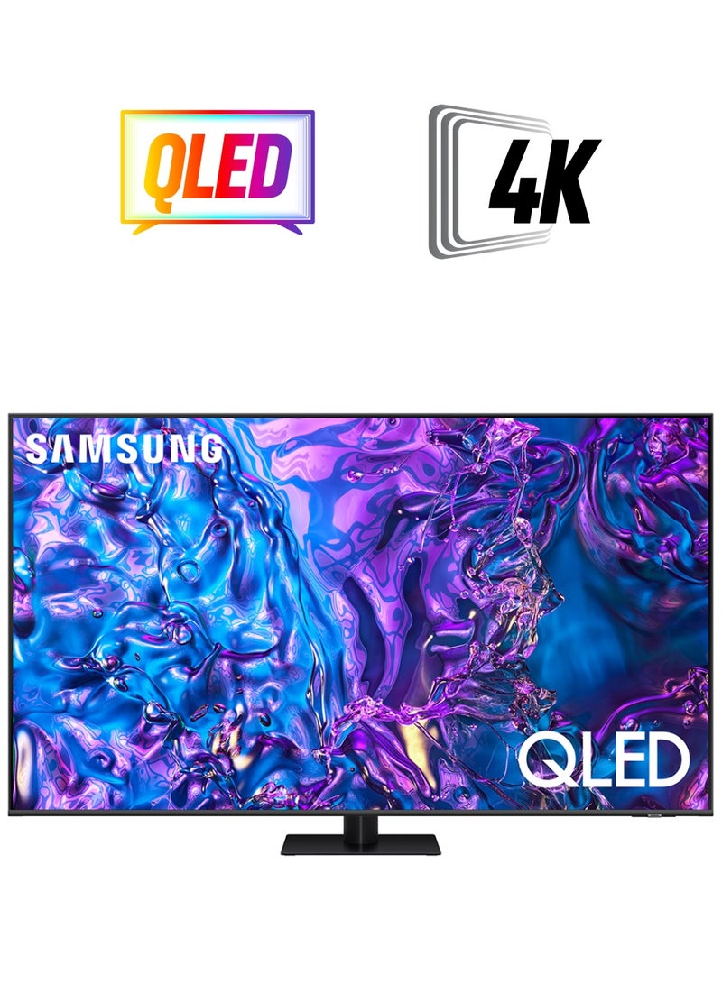سامسونج تلفزيون ذكي، تلفزيون كبير، QLED، Q70D، 85 بوصة، 2024، حجم ألوان 100% مع Quantum Dot، ترقية 4K AI، نظام تشغيل Tizen، Motion Xcelerator 120 هرتز  - Image 1