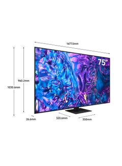 تلفزيون ذكي، تلفزيون كبير، QLED، Q70D، 75 بوصة، 2024، حجم ألوان 100% مع Quantum Dot، ترقية 4K AI، نظام تشغيل Tizen، Motion Xcelerator 120 هرتز - pnsku/N70063228V/45/_/1726064204/1dac9f3a-5446-4e31-a3f2-06365c630651