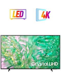 Samsung Smart TV, Crystal UHD, DU8100, 55 Inch, 2024, Dynamic Crystal Color, 4K Upscaling, Tizen OS, AirSlim Design UA55DU8100UXZN Black  - Image 1