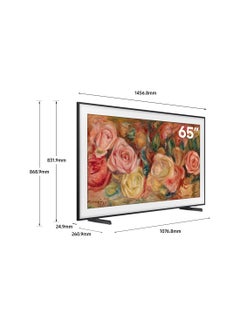 Samsung The Frame Smart TV, Lifestyle TV, 65 Inch, 2024, Matte Display, Modern Frame Design, Customizable Frame, Art Mode QA65LS03DAUXZN Black  - Image 3