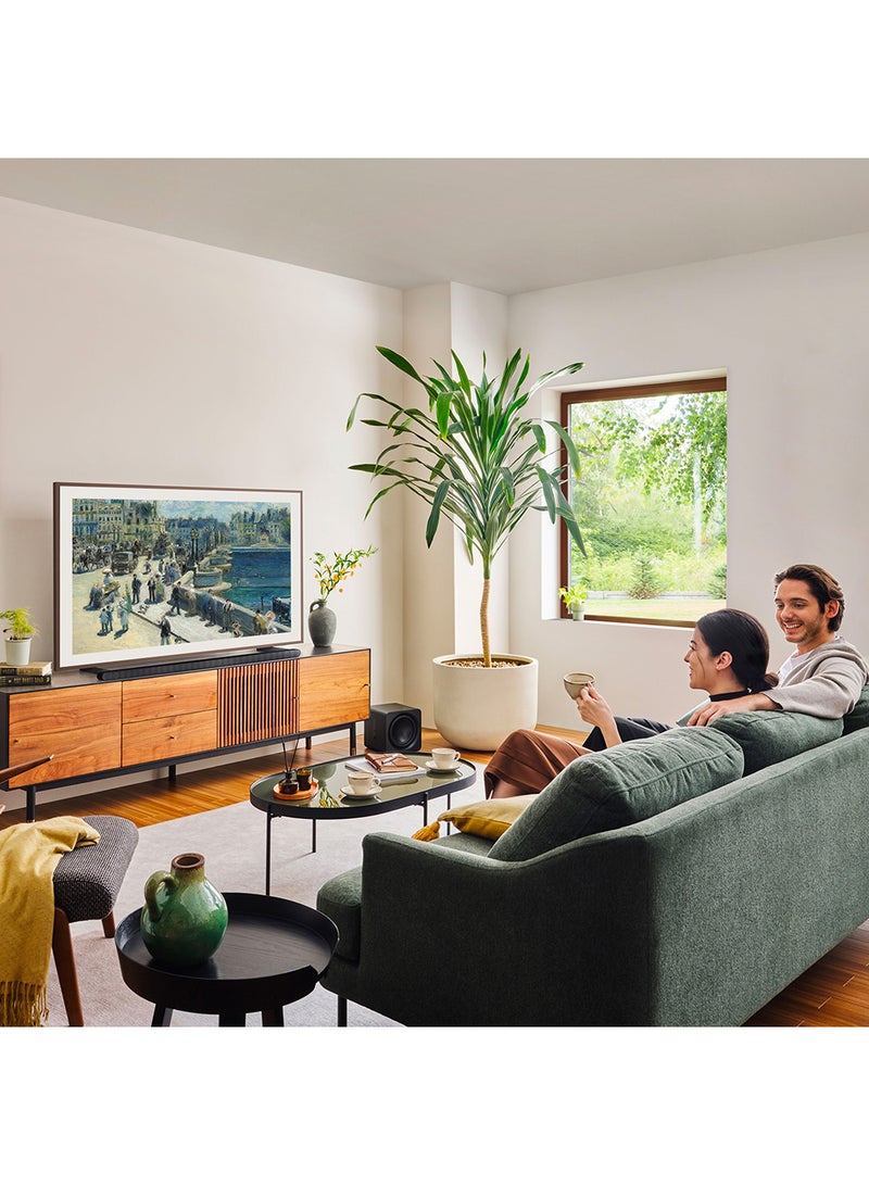 Samsung - 55 inch 4K QLED HDR The Frame Smart TV | Lifestyle TV | Matte Display | 100HZ | Modern Frame Design | Customizable Frame | Art Mode | (2024) - QA55LS03DAUXZN Black - Image 1