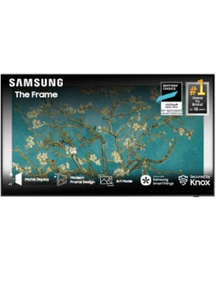 55 inch 4K QLED HDR The Frame Smart TV | Lifestyle TV | Matte Display | 100HZ | Modern Frame Design | Customizable Frame | Art Mode | (2024) - QA55LS03DAUXZN Black