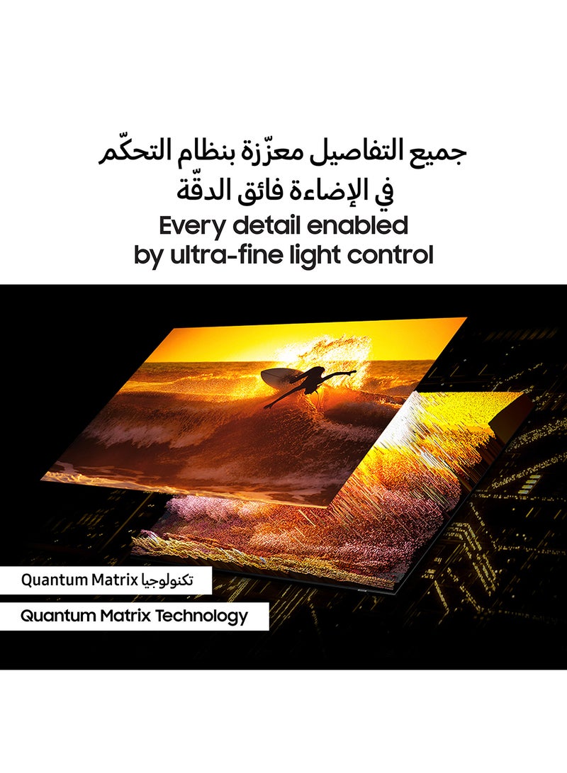 Samsung - Smart TV, Neo QLED 4K, QN90D, 65 Inch, 2024, NQ4 AI Gen2 Processor, Quantum Matrix Technology, 4K AI Upscaling, Tizen OS QA65QN90DAUXZN Carbon Silver - Image 1
