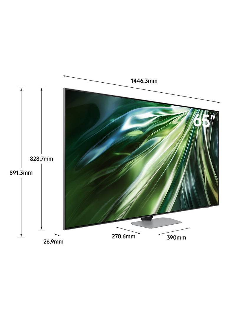 Samsung - Smart TV, Neo QLED 4K, QN90D, 65 Inch, 2024, NQ4 AI Gen2 Processor, Quantum Matrix Technology, 4K AI Upscaling, Tizen OS QA65QN90DAUXZN Carbon Silver - Image 1