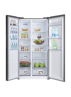 NIKAI 525 Liter 18.5 Cubic Feet, Frost Free Double Door Refrigerator With Power Saving Inverter Compressor Digital Control Panel Silent Operation NRF850SB23KSS Dark Grey  - Image 2