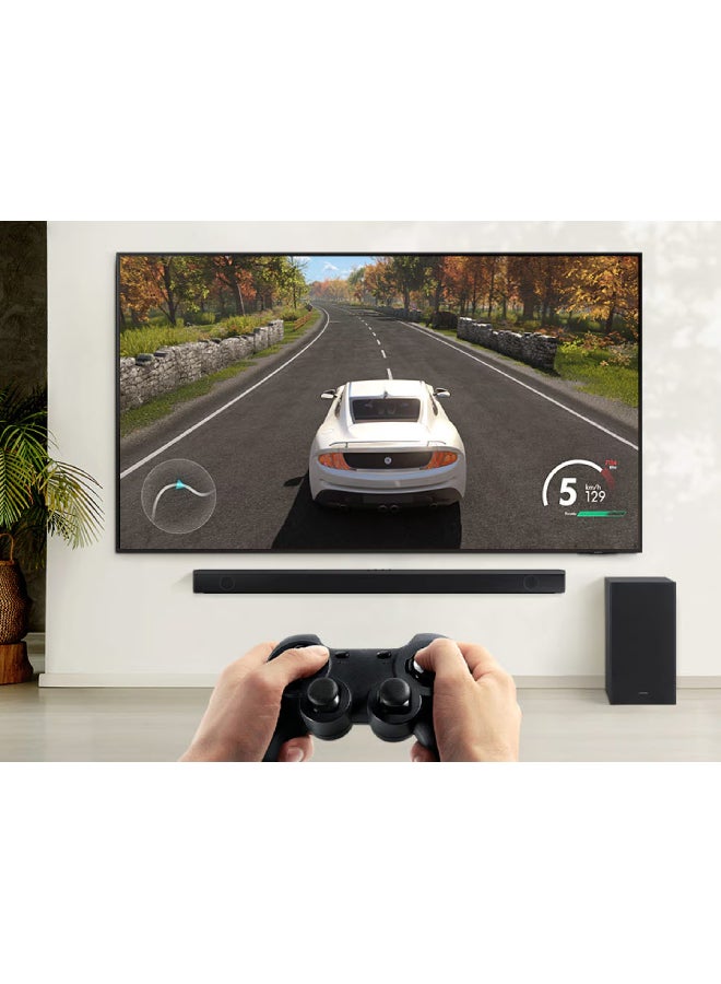 Samsung - Soundbar, B-Series, B650D, 3.1ch, 2024, Dolby Audio, Built-In Center Speaker, Subwoofer With Bass Boost, Adaptive Sound HW-B650D/ZN Black - Image 1