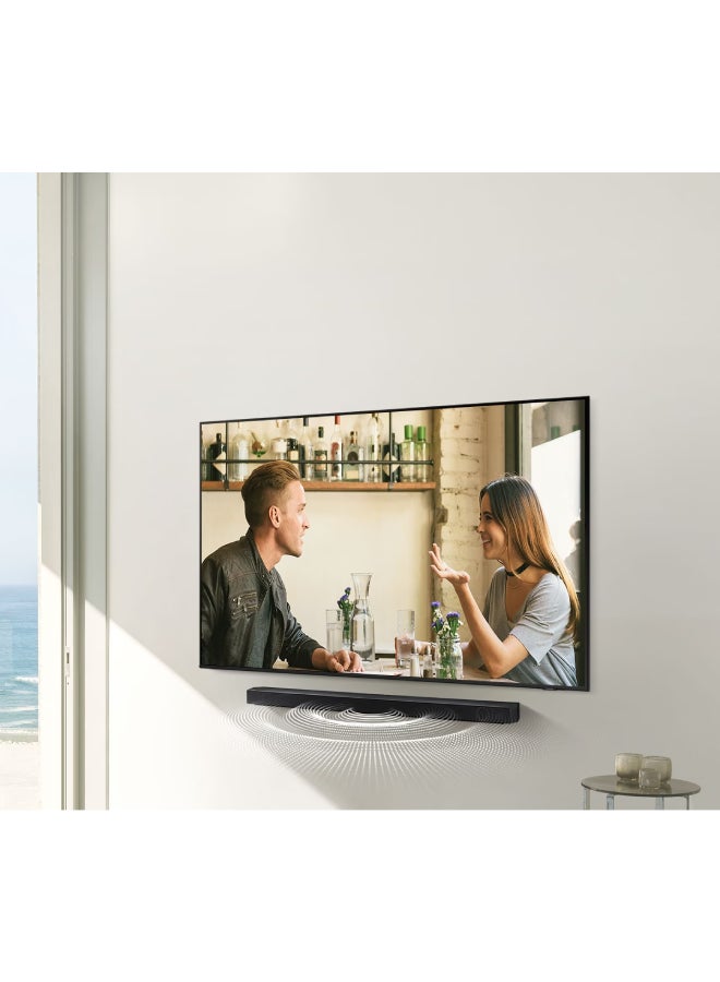Samsung - Soundbar, B-Series, B650D, 3.1ch, 2024, Dolby Audio, Built-In Center Speaker, Subwoofer With Bass Boost, Adaptive Sound HW-B650D/ZN Black - Image 1