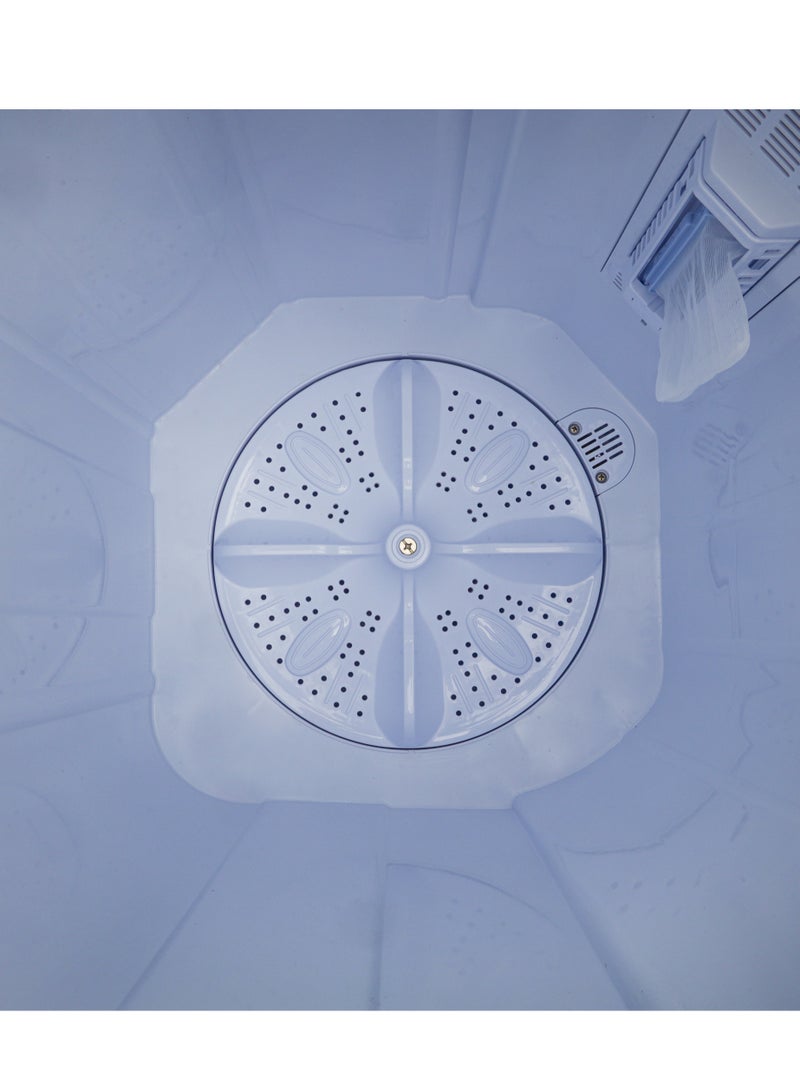 Geepas 5Kg Semi-Automatic Twin Tub Washing Machine - High-Efficiency, Portable Washer/Spin Dryer Combo | Magic Filter, Air Dry, 510W Motor | Model GSWM18045 5 kg 510 W GSWM18045 White - Image 5