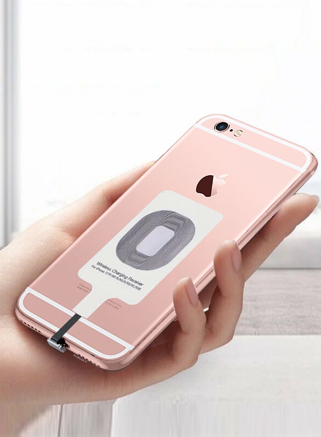 MARGOUN iPhone 6s Wireless Charging Receiver 5V 800mAh Wireless Charger Adapter Plug And Play Fast Charging Qi Receiver White - Image 5