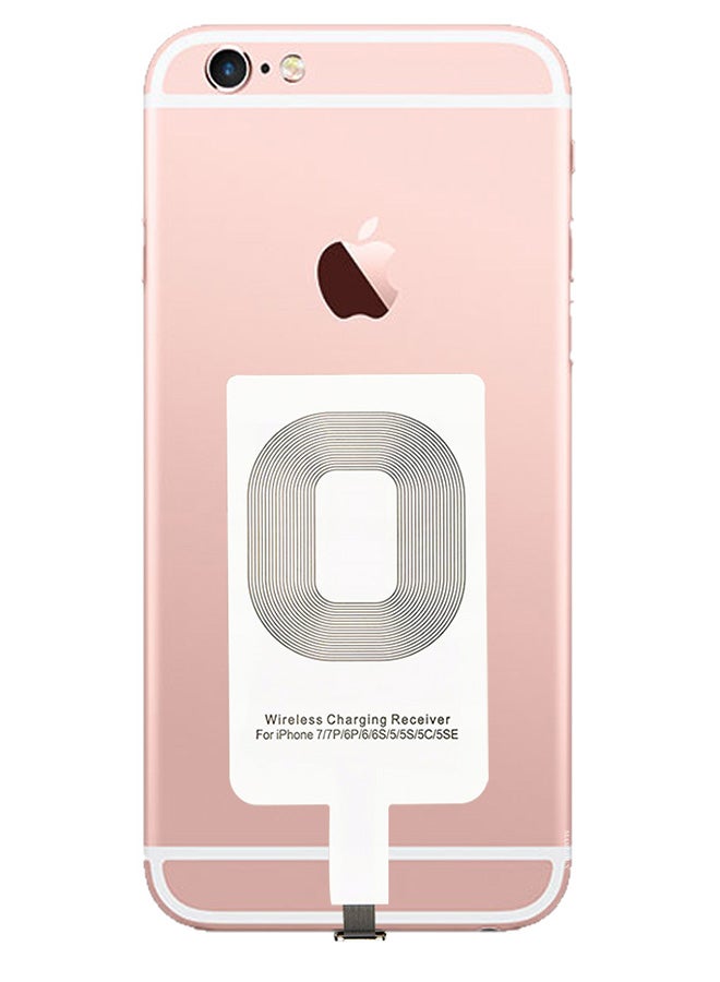 MARGOUN iPhone 6s Wireless Charging Receiver 5V 800mAh Wireless Charger Adapter Plug And Play Fast Charging Qi Receiver White - Image 4