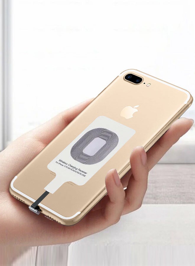 مارجون جهاز استقبال الشحن اللاسلكي لجهاز iPhone 7 Plus محول شاحن لاسلكي 5 فولت 800 مللي أمبير في الساعة، توصيل وتشغيل، جهاز استقبال Qi للشحن السريع - Image 5