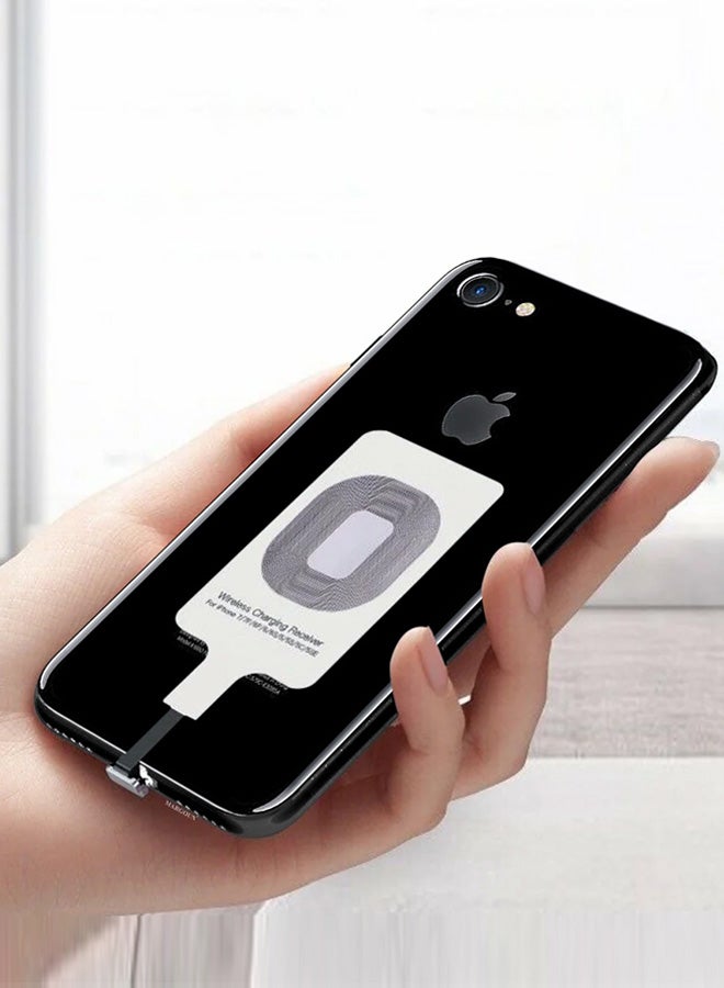 MARGOUN iPhone 7 Wireless Charging Receiver 5V 800mAh Wireless Charger Adapter Plug and Play Fast Charging Qi Receiver White - Image 5