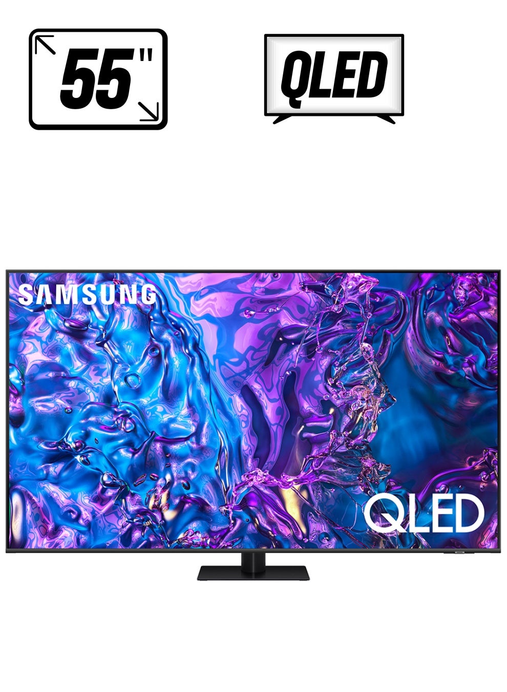 Samsung Smart TV, QLED, Q70D, 55 Inch, 2024, 100% Color Volume with Quantum Dot, 4K AI Upscaling, Tizen OS, Motion Xcelerator 120Hz QA55Q70DAUXZN Titan Gray 