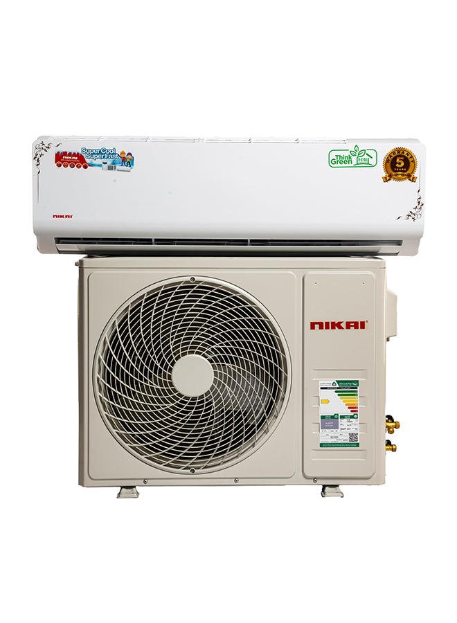 NIKAI - Split Air Conditioner T3 Legend Series With Rotary High Efficiency Compressor/Auto Restart/De-Humidification Function Inverter Series 12100 BTU Cool Only NSAC12136C24NINV White - Image 1