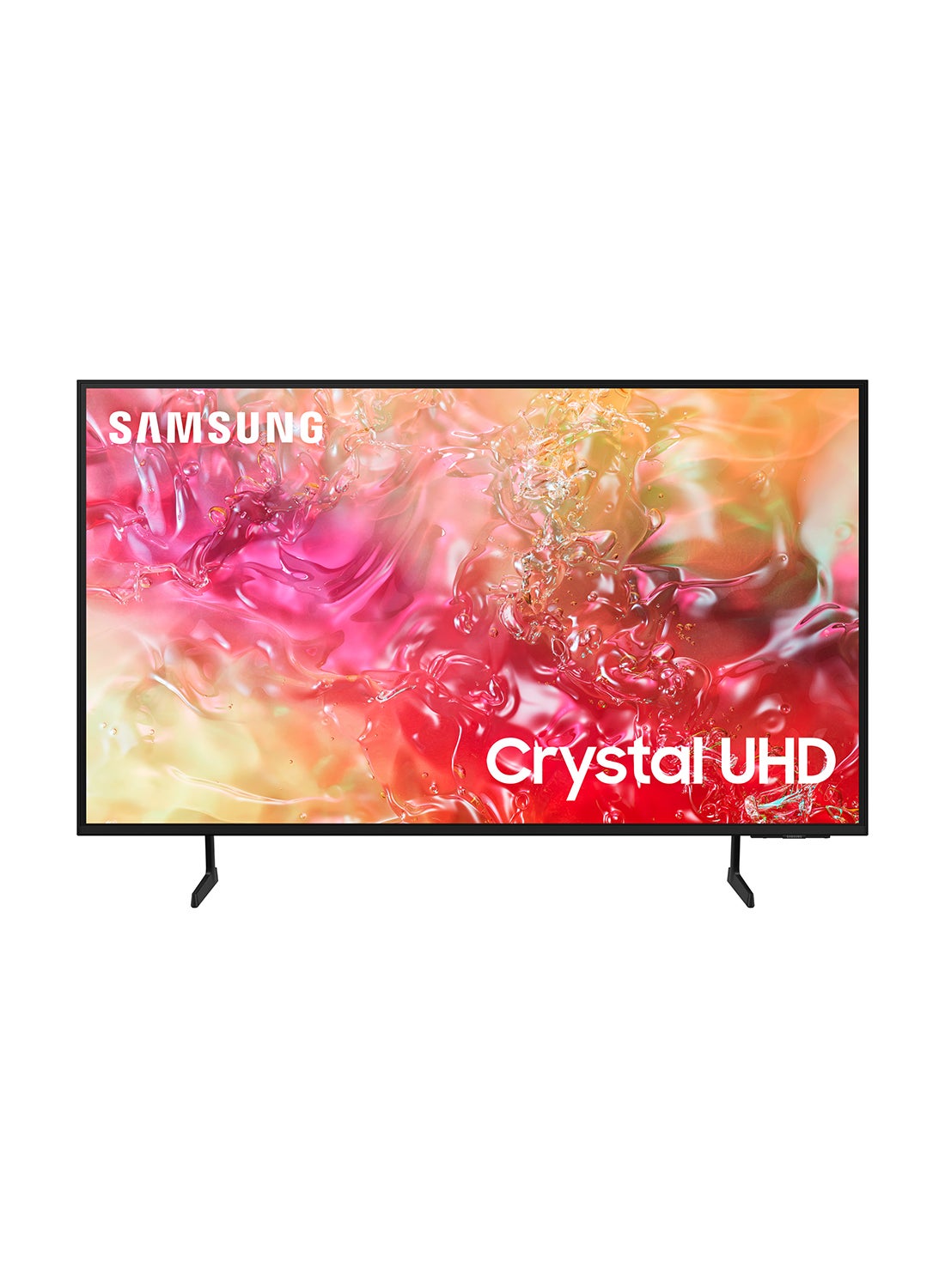 سامسونج تلفزيون ذكي، تلفزيون كبير، Crystal UHD، DU7000، 85 بوصة، 2024، PurColor، ترقية 4K، نظام التشغيل Tizen، Q-Symphony 