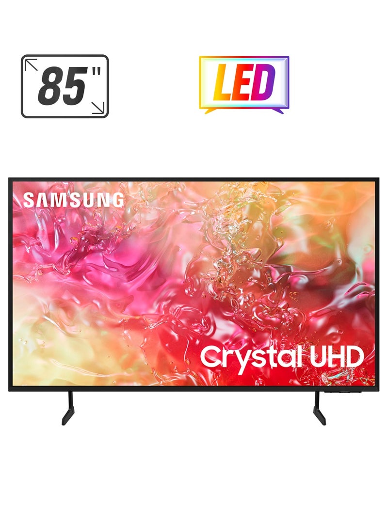 Samsung - Smart TV, Big TV, Crystal UHD, DU7000, 85 Inch, 2024, PurColor, 4K Upscaling, Tizen OS, Q-Symphony UA85DU7000UXZN Black - Image 1