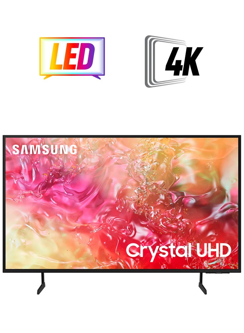 Samsung Smart TV, Crystal UHD, DU7000, 55 Inch, 2024, PurColor, 4K Upscaling, Tizen OS, Q-Symphony UA55DU7000UXZN Black  - Image 1