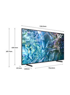 سامسونج تلفزيون ذكي، QLED، Q60D، 50 بوصة، 2024، حجم ألوان 100% مع Quantum Dot، ترقية 4K، نظام تشغيل Tizen، تصميم AirSlim  - Image 3