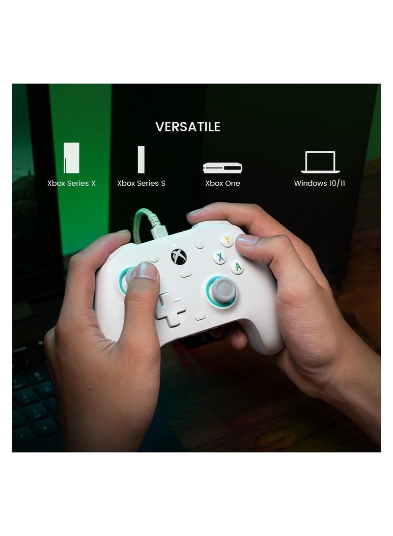 جيم سير - وحدة تحكم سلكية G7 SE لأجهزة Xbox Series X|S وXbox One وWindows 10/11، لوحة ألعاب التوصيل والتشغيل مع عصا التحكم ذات تأثير Hall/Hall Trigger، ومقبس صوت 3.5 مم - Image 1