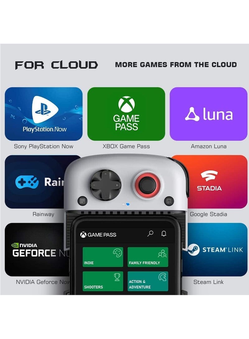 جيم سير وحدة تحكم Android بمروحة تبريد X3 من النوع C مع إضاءة خلفية RGB، وحدة تحكم متنقلة بدون تأخير مع أزرار ABXY مغناطيسية وقابلة للفصل، وسادات D تدعم الألعاب السحابية، وStadia، وXbox Game Pass والمزيد - Image 3