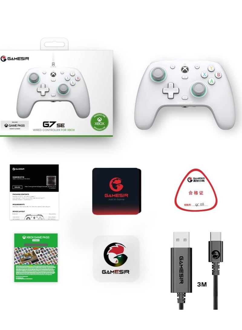 GameSir - G7 SE Wired Controller for Xbox Series X|S, Xbox One & Windows 10/11, Plug and Play Gaming Gamepad with Hall Effect Joysticks/Hall Trigger, 3.5mm Audio Jack - Image 1