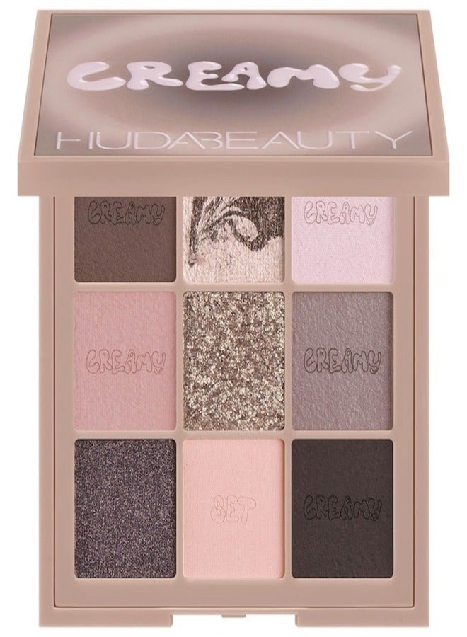 HUDA BEAUTY - Creamy Obsessions Eyeshadow Palette Greige Nude Pink - Image 1