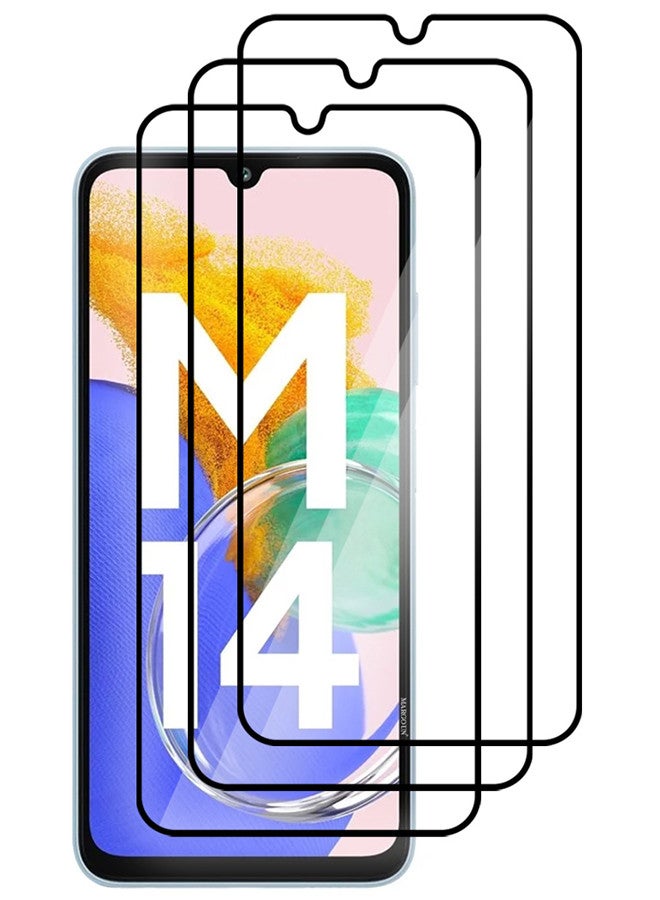 مارجون حزمة 3 واقي شاشة سامسونج جالاكسي M14 5G واقي شاشة كامل التغطية واقي شاشة شفاف مضاد للفقاعات زجاج مقسى واقي شاشة - Image 2