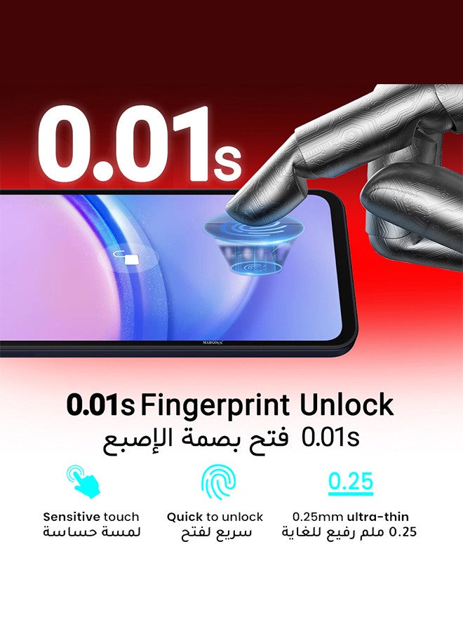 مارجون واقي شاشة Samsung Galaxy A15 واقي شاشة بتغطية كاملة وواقي شاشة شفاف مضاد للفقاعات وواقي شاشة من الزجاج المقوى - Image 4