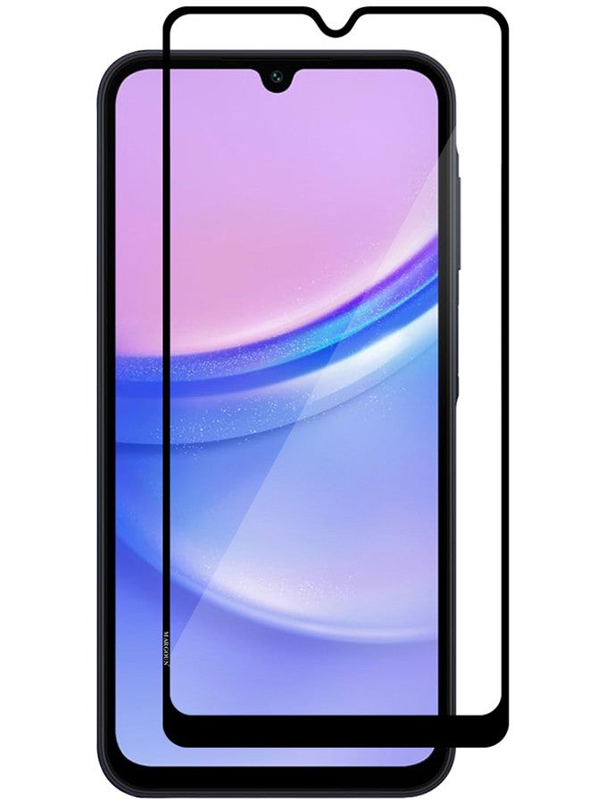 مارجون واقي شاشة Samsung Galaxy A15 واقي شاشة بتغطية كاملة وواقي شاشة شفاف مضاد للفقاعات وواقي شاشة من الزجاج المقوى - Image 2
