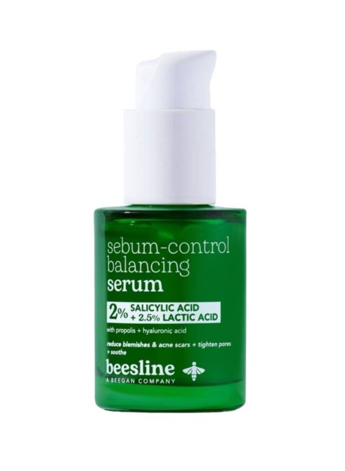 Beesline Sebum Control Balancing Salicylic Acid 2 %With Lactic acid 2.5 % With Hyaluronic Acid Serum 30ml  - Image 1