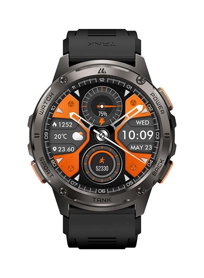 Tank T3 Smartwatch - 1.43" Amoled Display,  Bluetooth Calling, 10 Day Battery Life, 5ATM Water resistant, 130+ Sports Modes, Heart Rate Monitoring, Sleep Tracking, Rugged Design Black - pnsku/N70063350V/45/_/1713779057/04e7d6fa-bd98-45c1-832f-163bf5132077