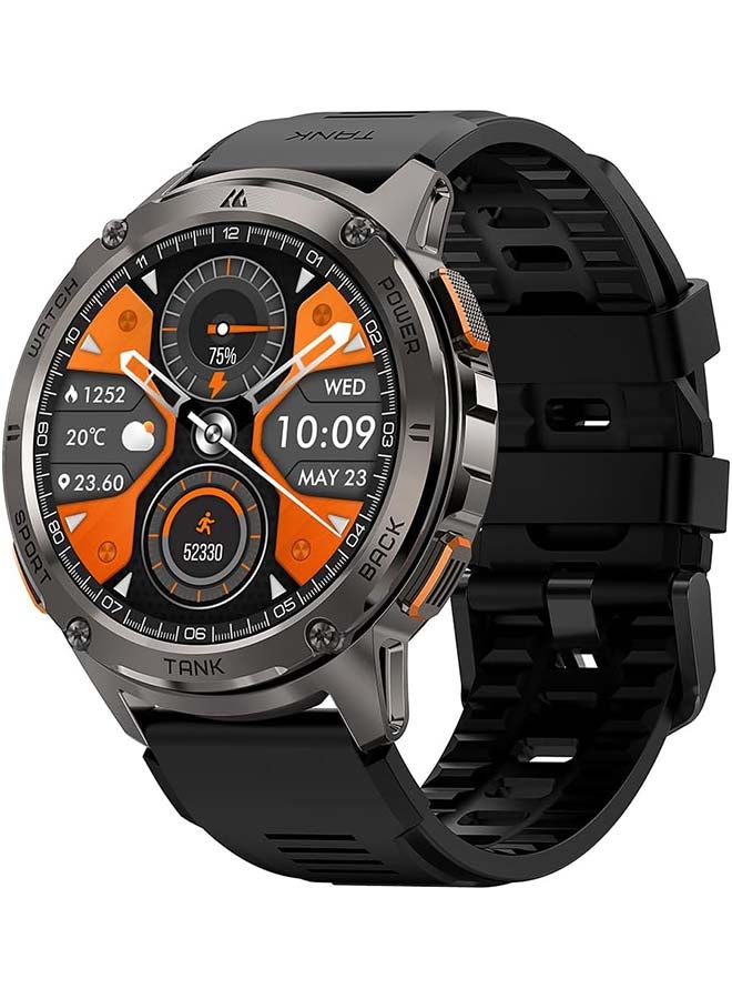 Tank T3 Smartwatch - 1.43" Amoled Display,  Bluetooth Calling, 10 Day Battery Life, 5ATM Water resistant, 130+ Sports Modes, Heart Rate Monitoring, Sleep Tracking, Rugged Design Black - pnsku/N70063350V/45/_/1713779060/757769f1-7ba3-459f-ade5-fd233af81fb6