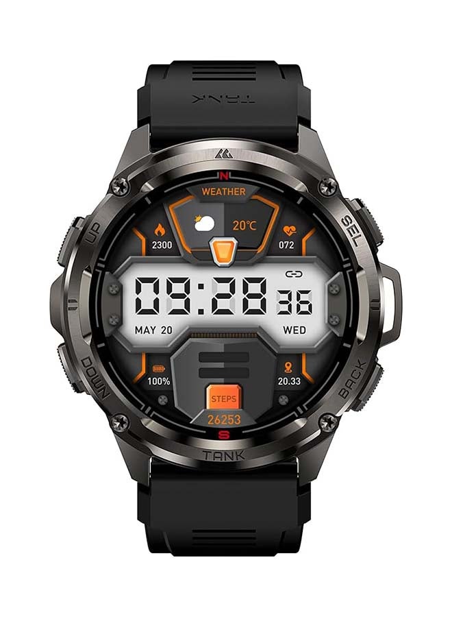 Tank T3 Ultra Smartwatch - 1.43" Amoled Display,  GPS, 10 Day Battery Life, 5ATM Water resistant, 130+ Sports Modes, Heart Rate Monitoring, Sleep Tracking, Rugged Design Black - pnsku/N70063355V/45/_/1713779037/53b85ec5-21be-4a11-825d-2cf7a3c82cd2