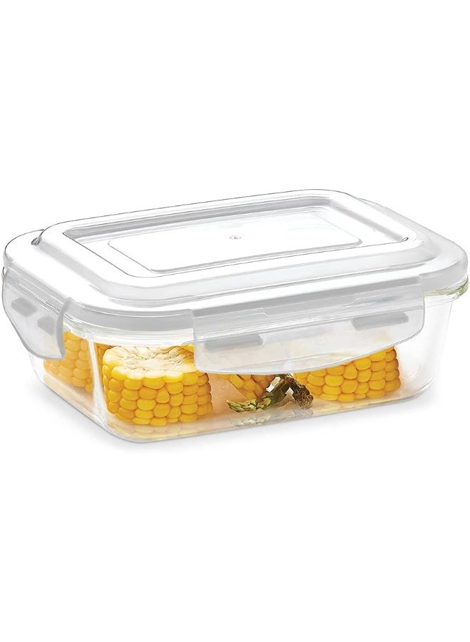 Borosil Klip-N-Store Rectangular Glass Storage Container with Air Tight Lid - Image 1