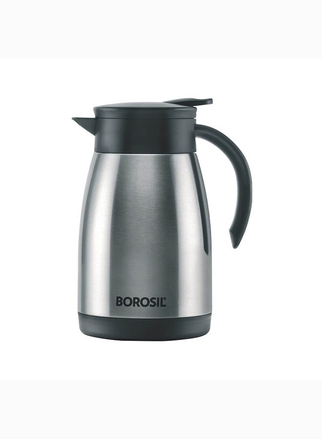 Borosil Vacuum Insulated Stainless Steel Teapot Flask Vacuum Insulated Coffee Pot - 750 ml silver - Image 1