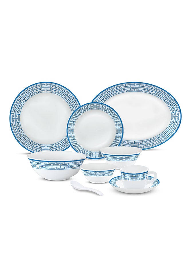 BOROSIL Larah Plano Opal 50 Pc Dinner Set Zahara Blue  - Image 1