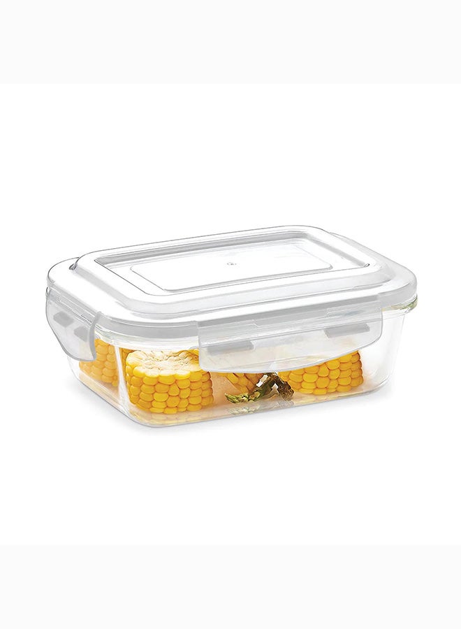 Borosil Klip-N-Store Rectangular Glass Storage Container With Air Tight Lid Food Storage Container Microwave Safe Container 640 ml - pnsku/N70063371V/45/_/1713450034/d40acb0e-d72b-41cc-a238-5d00fce24f7f