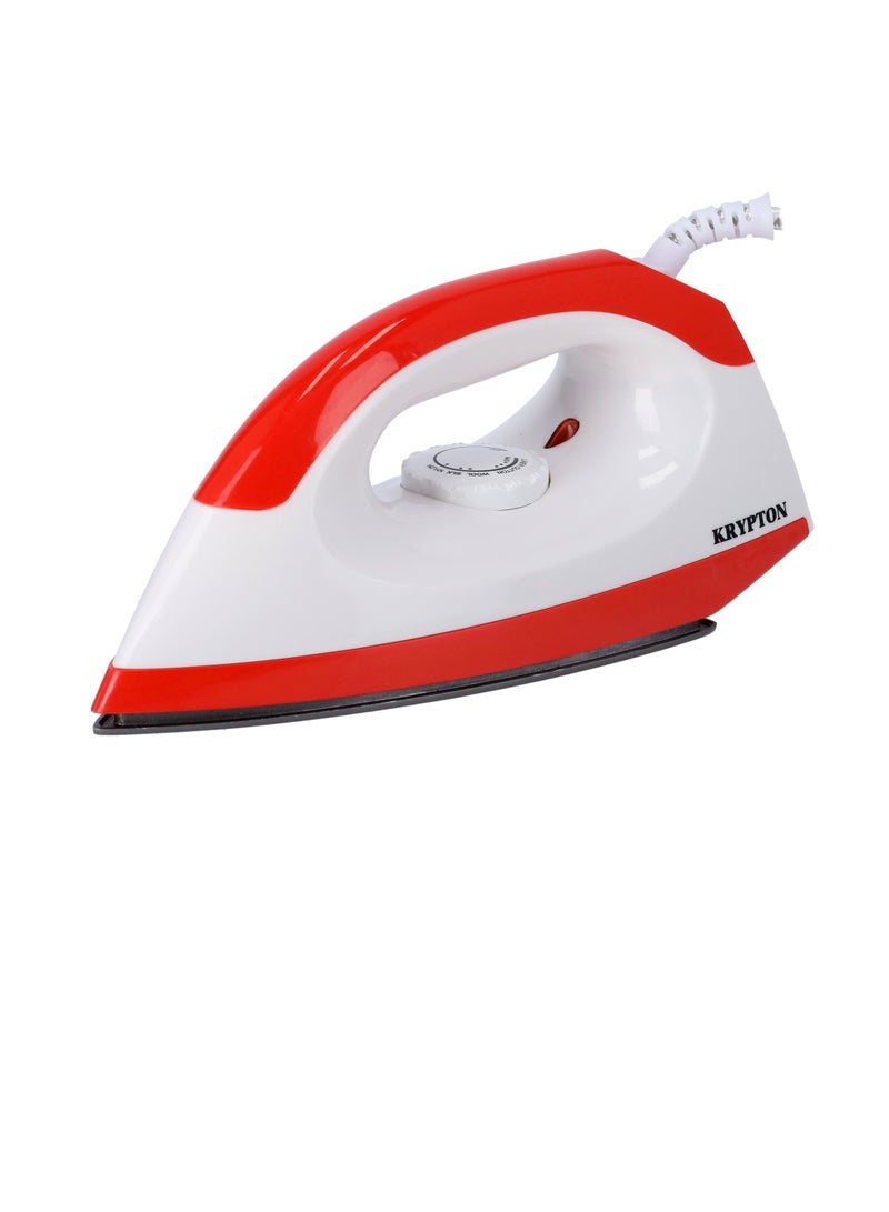 KRYPTON 200W Dry Iron For Perfectly Crisp Ironed Clothes 1200 W KNDI6001 Red 