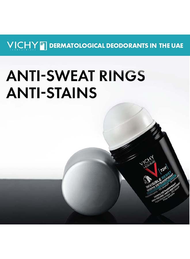 VICHY - 72 Hours Invisible Resist Deodorant For Men Clear 50ml - Image 1