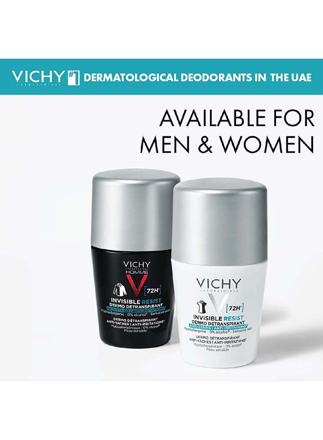 VICHY - 72 Hours Invisible Resist Deodorant For Men Clear 50ml - Image 1