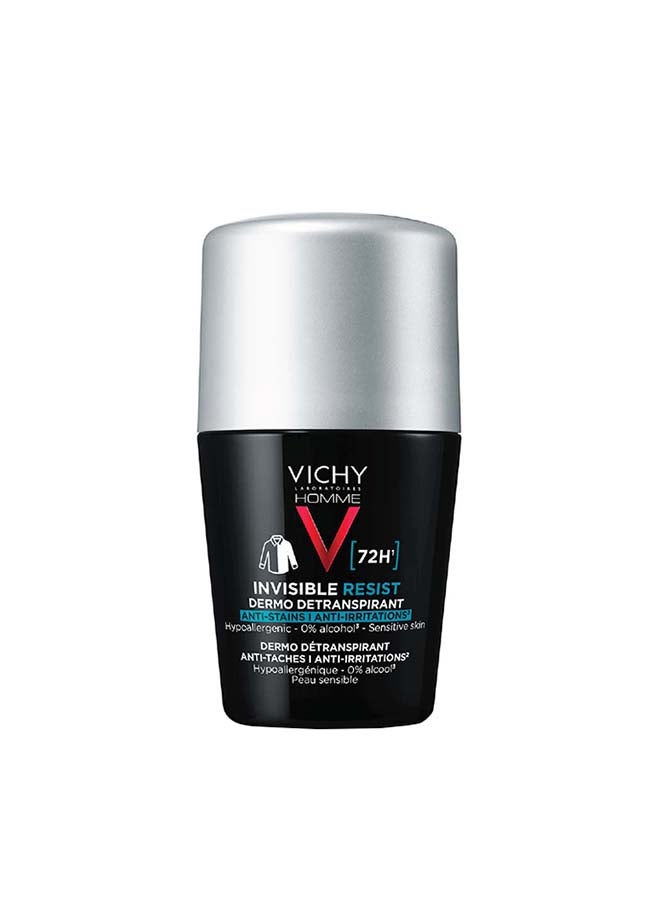 VICHY - 72 Hours Invisible Resist Deodorant For Men Clear 50ml - Image 1