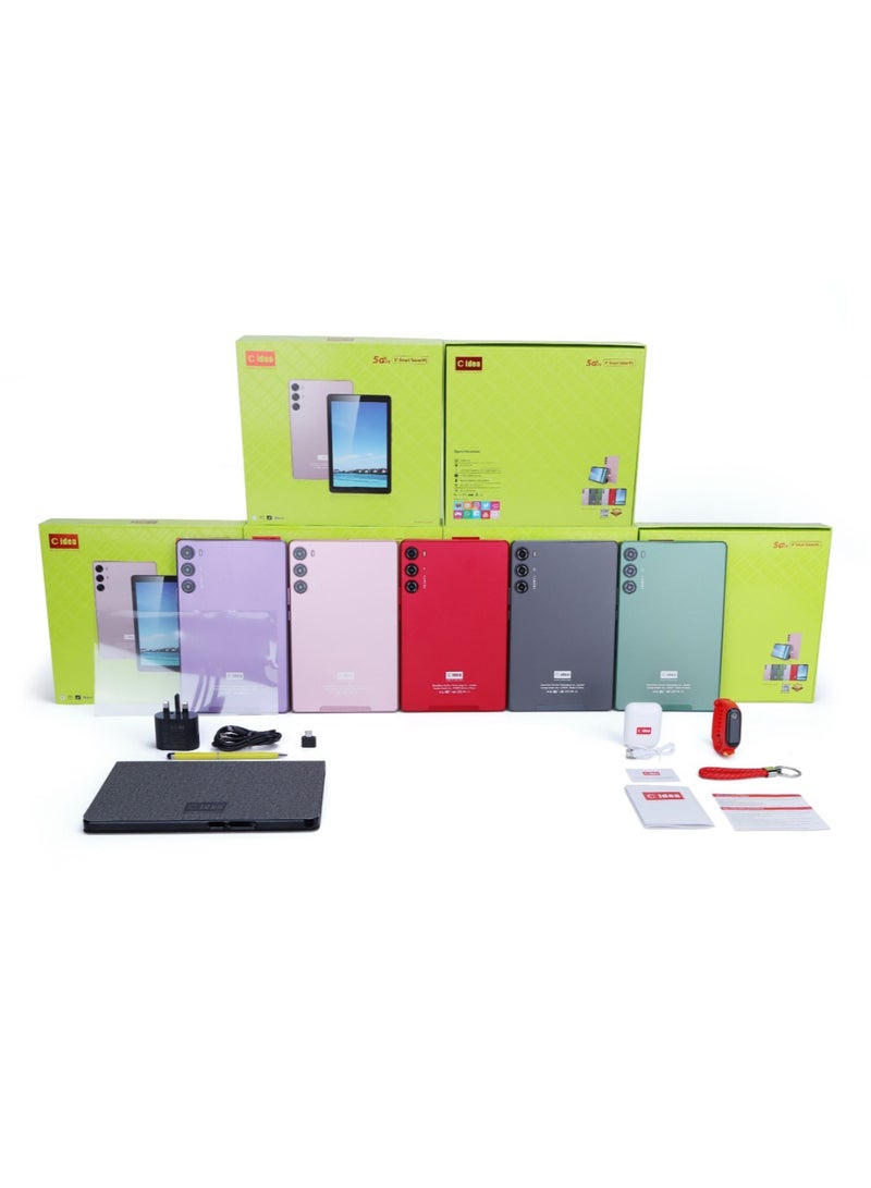 C idea - 9 Inch Smart Tablet PC Android Kids Tab IPS Display Single Sim 5G LTE WiFi Zoom And Tiktok Supported With Protective Case - Image 1
