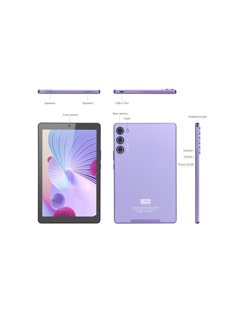 C idea - 9 Inch Smart Tablet PC Android Kids Tab IPS Display Single Sim 5G LTE WiFi Zoom And Tiktok Supported With Protective Case - Image 1